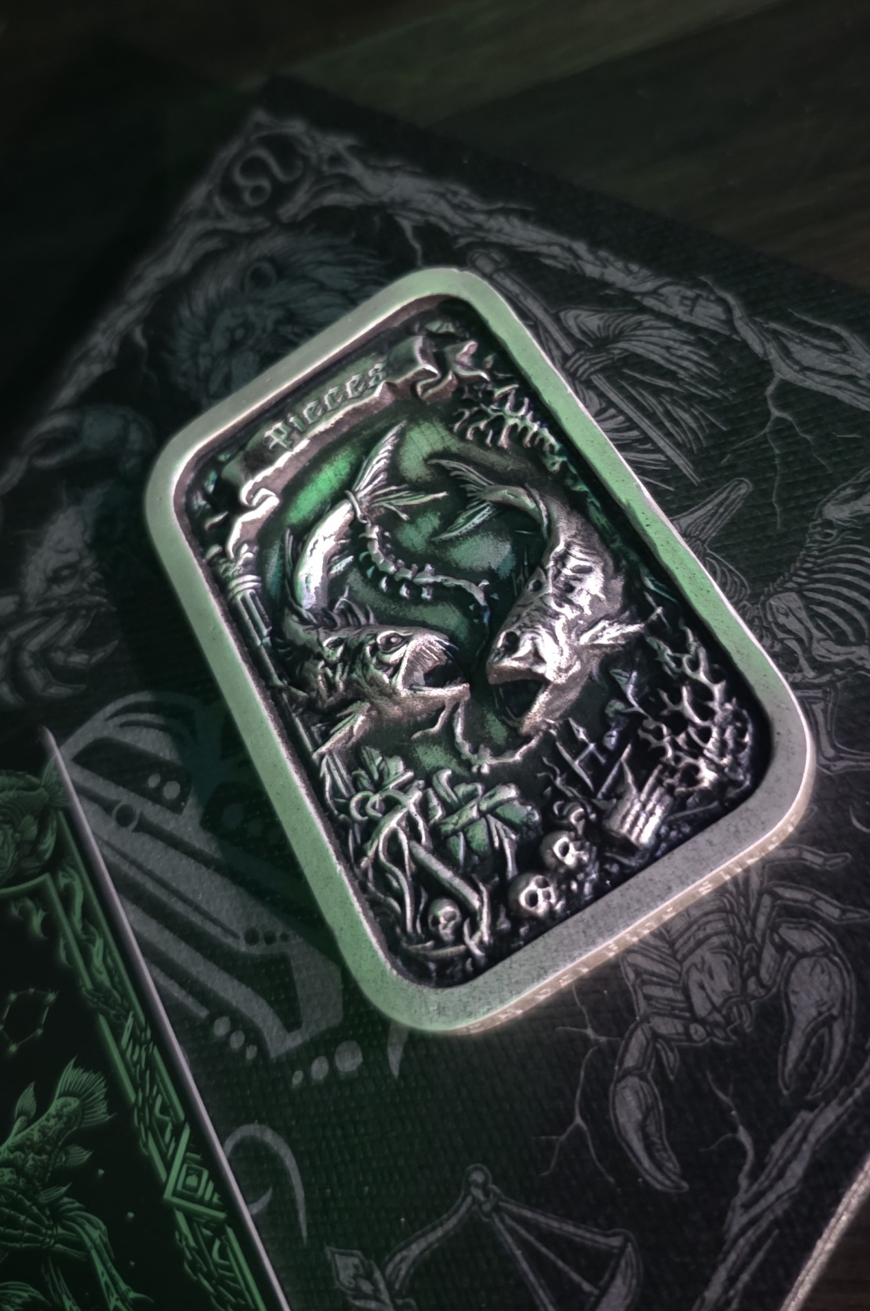 Pisces Silver Bar Front
